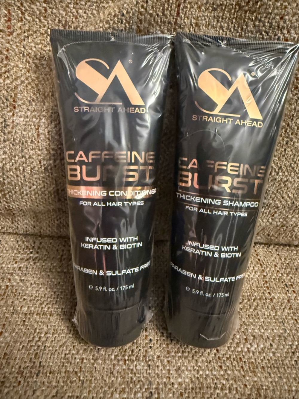 Straight Ahead Caffeine Burst Thickening Shampoo & Conditioner